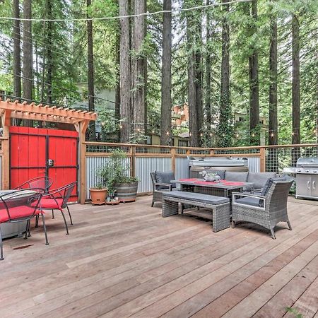 Redwoods Cabin With Hot Tub Walk To Russian River! Guerneville Exterior photo