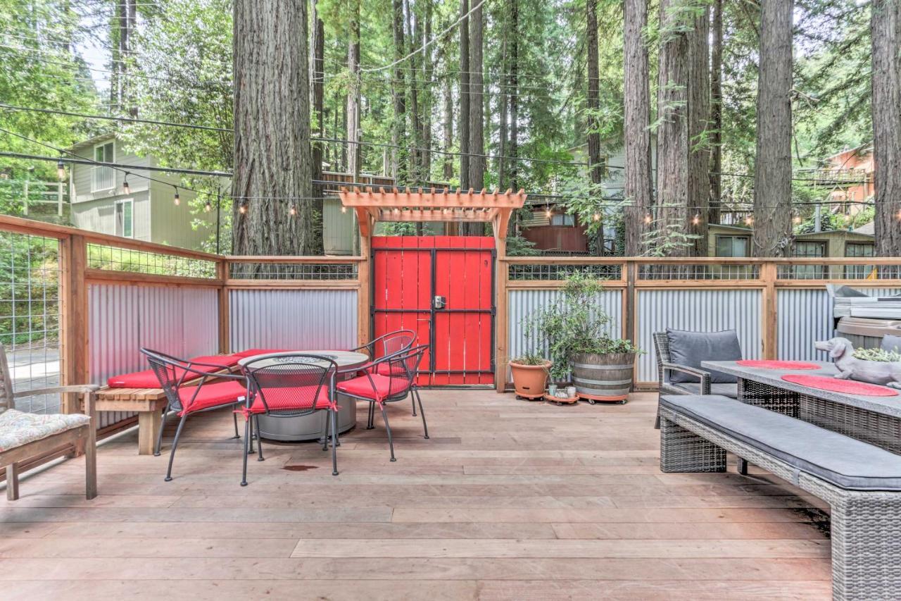 Redwoods Cabin With Hot Tub Walk To Russian River! Guerneville Exterior photo